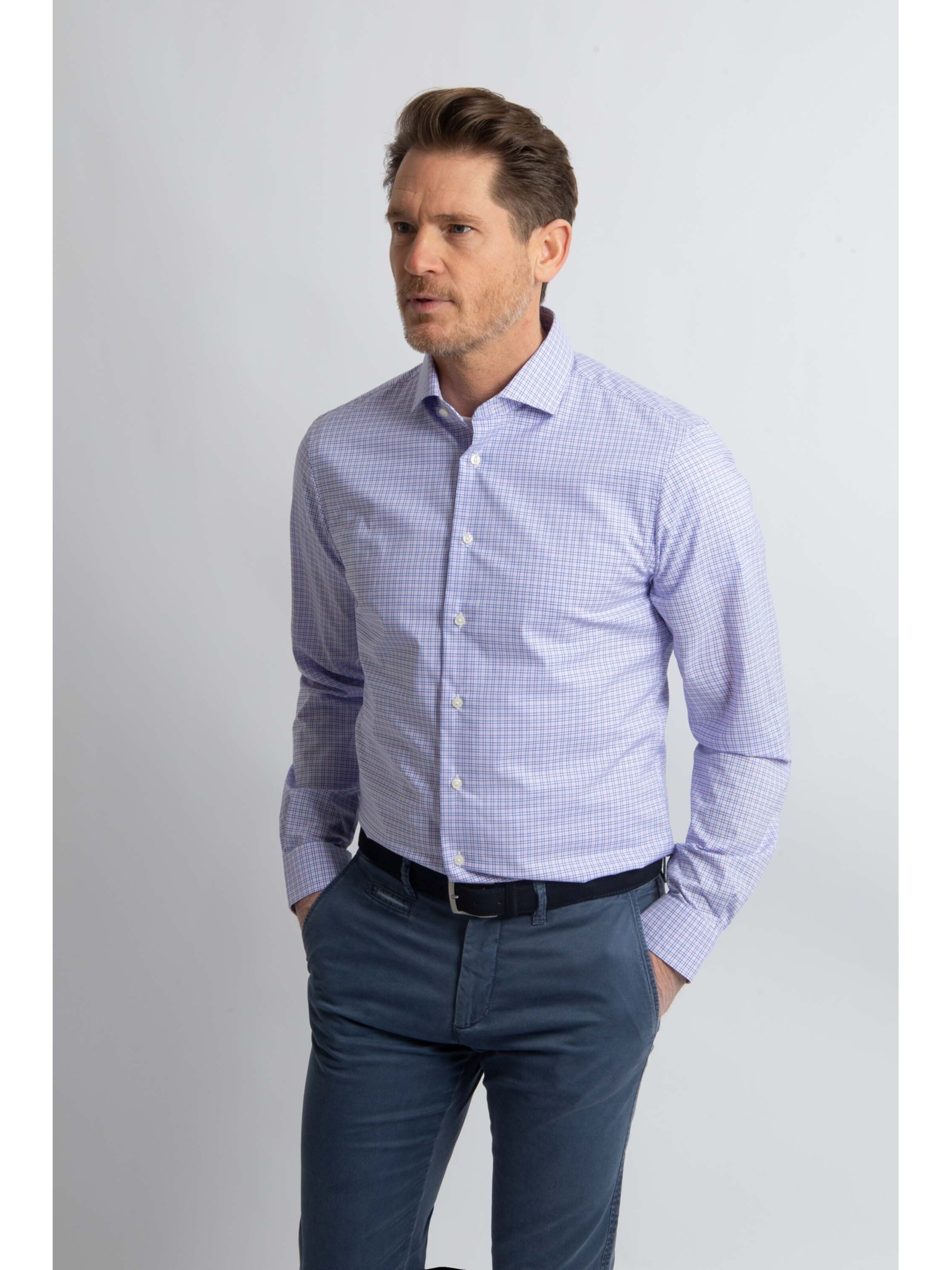 Steppin' out Slim Fit Hemd‌‌‌ in Blau