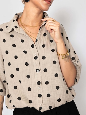 SASSYCLASSY Bluse‌‌‌ in Grau