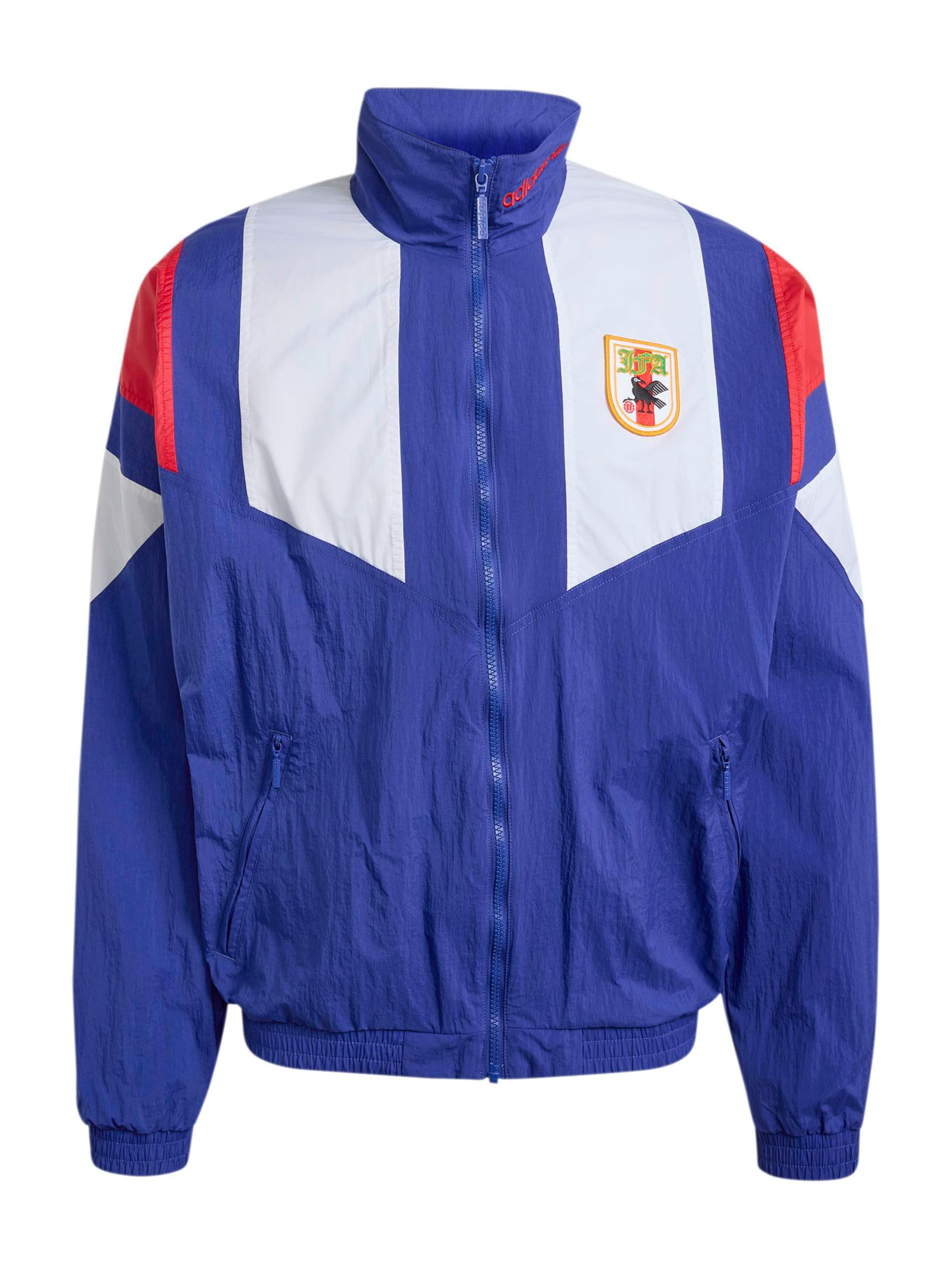 ADIDAS PERFORMANCE Chaqueta de chándal 'JFA EQT' en S en azul / naranja / rojo vivo / blanco, Vista del producto