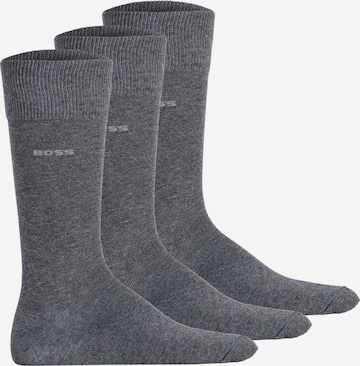 BOSS Socks in Grey: front