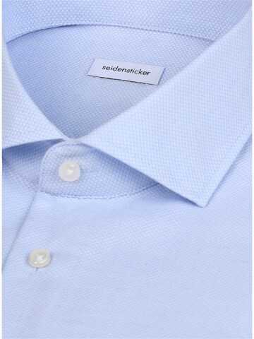 SEIDENSTICKER Slim Fit Hemd 'Classic Essentials' in Blau