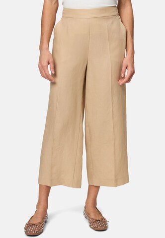 Loosefit Pantalon à plis zero en beige : devant