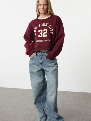 Sweat-shirt Trendyol en rouge