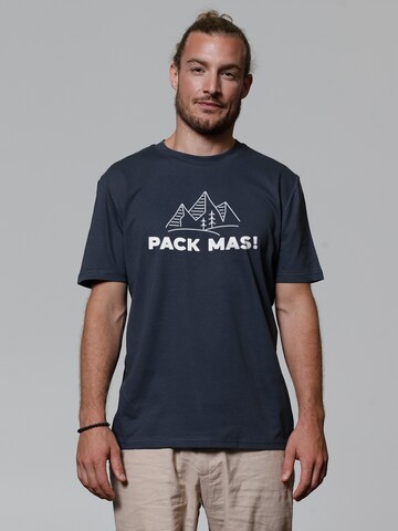 T-Shirt ' Pack mas! ' Watapparel en gris : devant