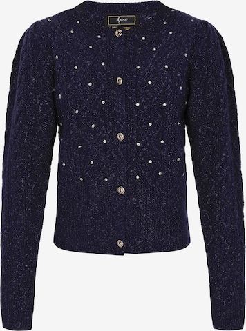 Cardigan faina en bleu : devant