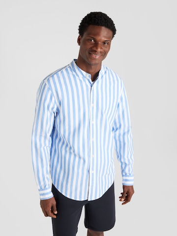 Dockers Regular fit Button Up Shirt in Blue: front