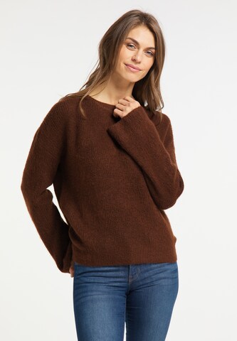 Pull-over Usha en marron : devant