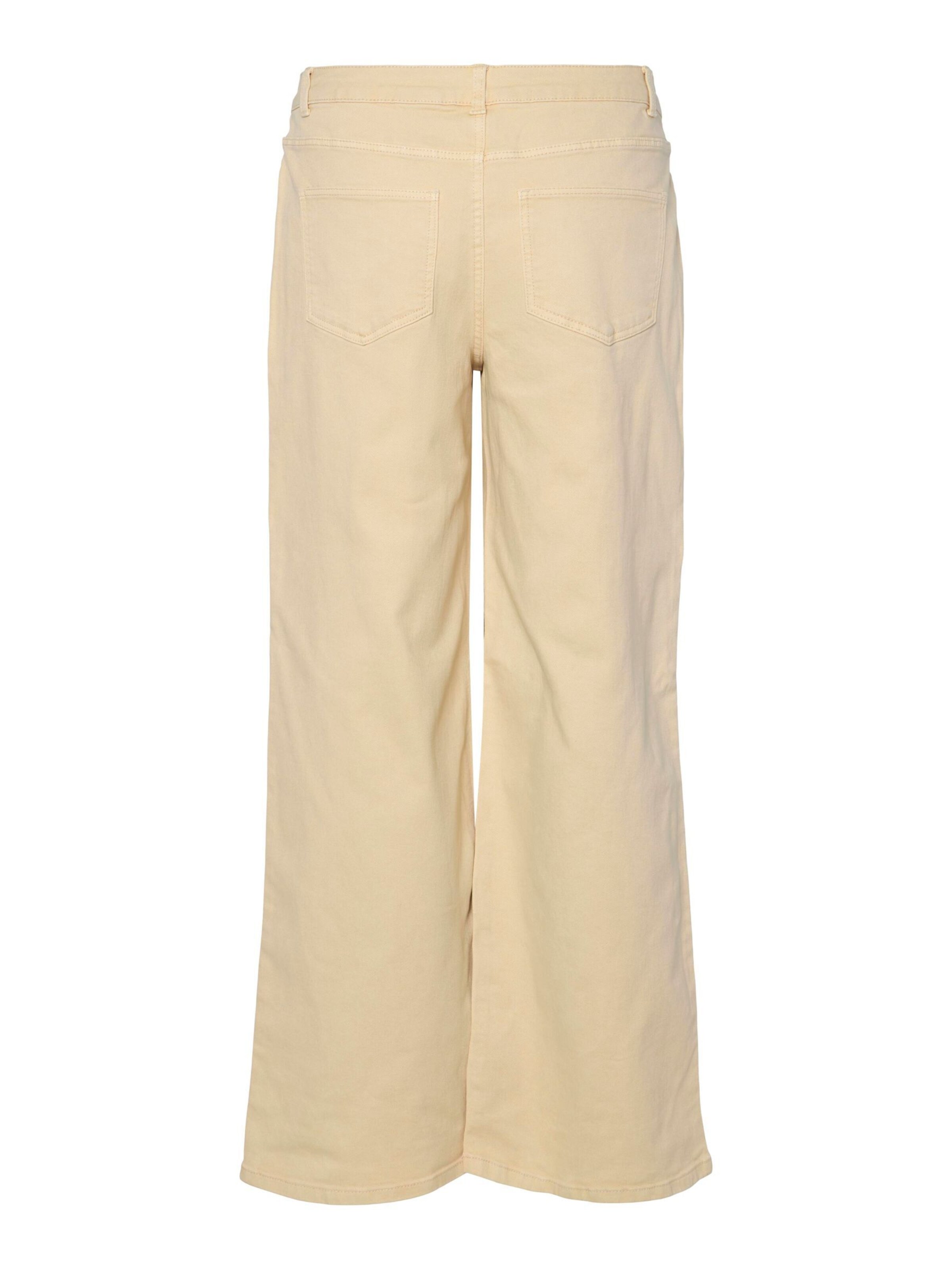 PIECES Loosefit Jeans 'PCTora' in Beige