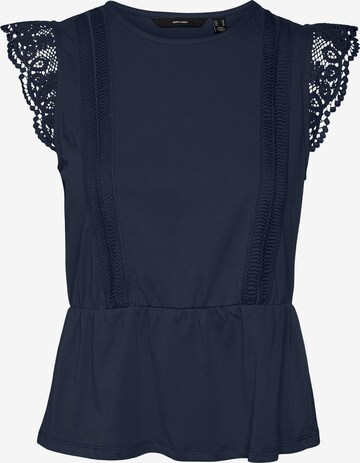 VERO MODA Blouse 'CAIA' in Blauw: voorkant