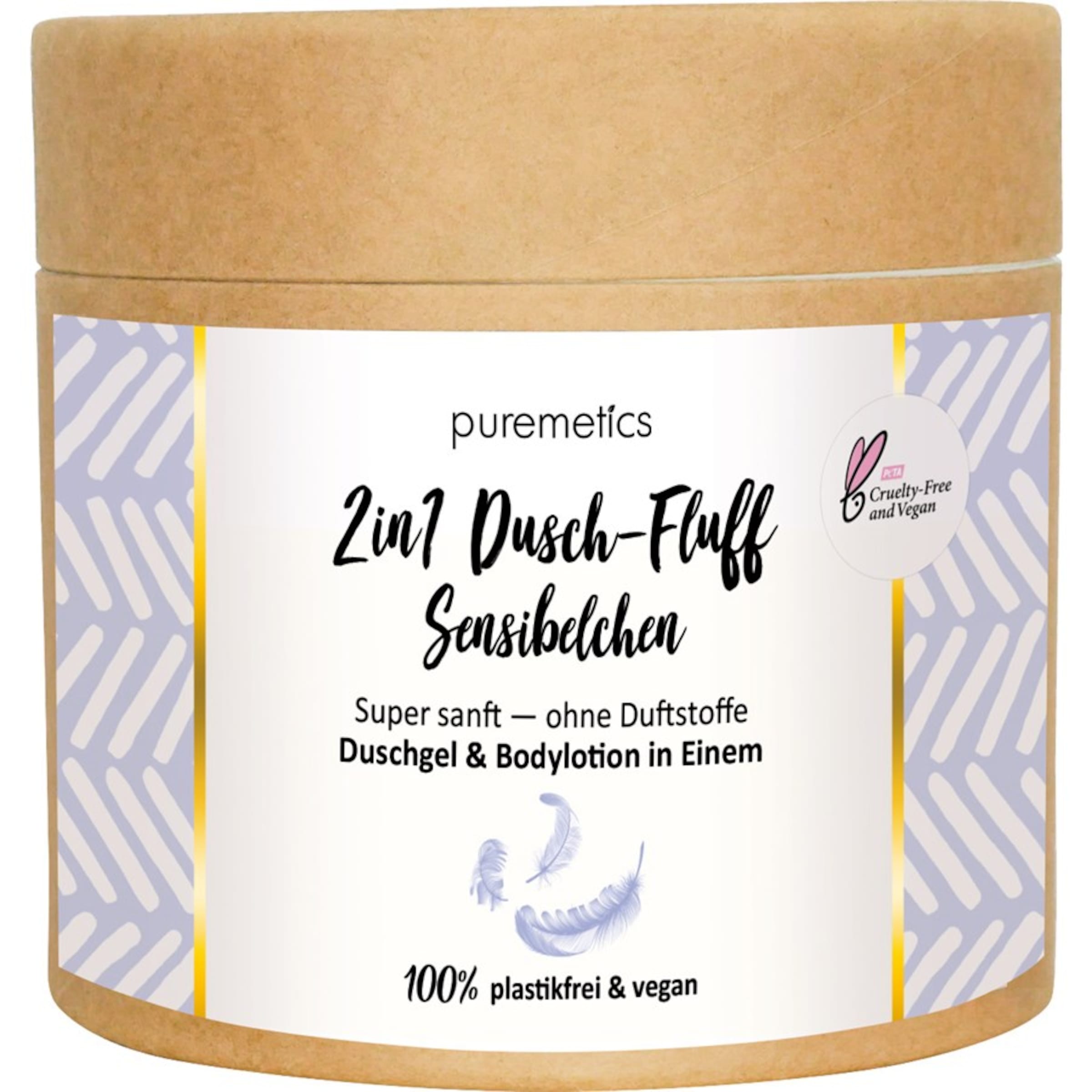 puremetics Duschgel & Bodylotion Sensibelchen 2in1 Dusch-Fluff in 