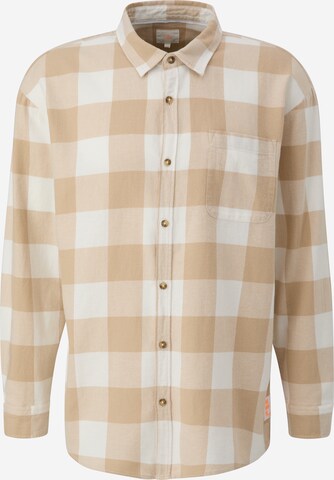 QS - Comfort Fit Camisa em bege: frente