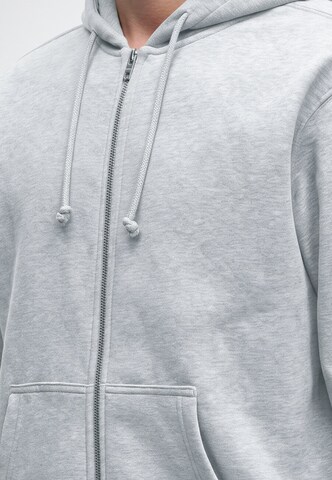 WEEKDAY - Sudadera con cremallera 'Classic' en gris: frente