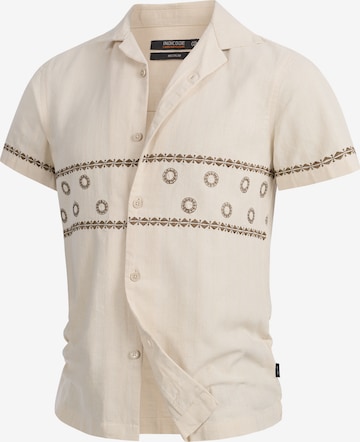 INDICODE JEANS Overhemd 'Cotta' in Beige: voorkant