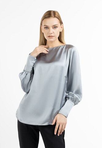 DreiMaster Klassik Bluse in Grau: Vorderseite