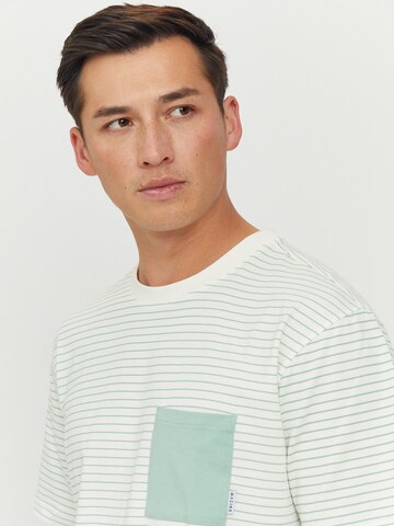 mazine T-Shirt ' Felton Striped T ' in Weiß