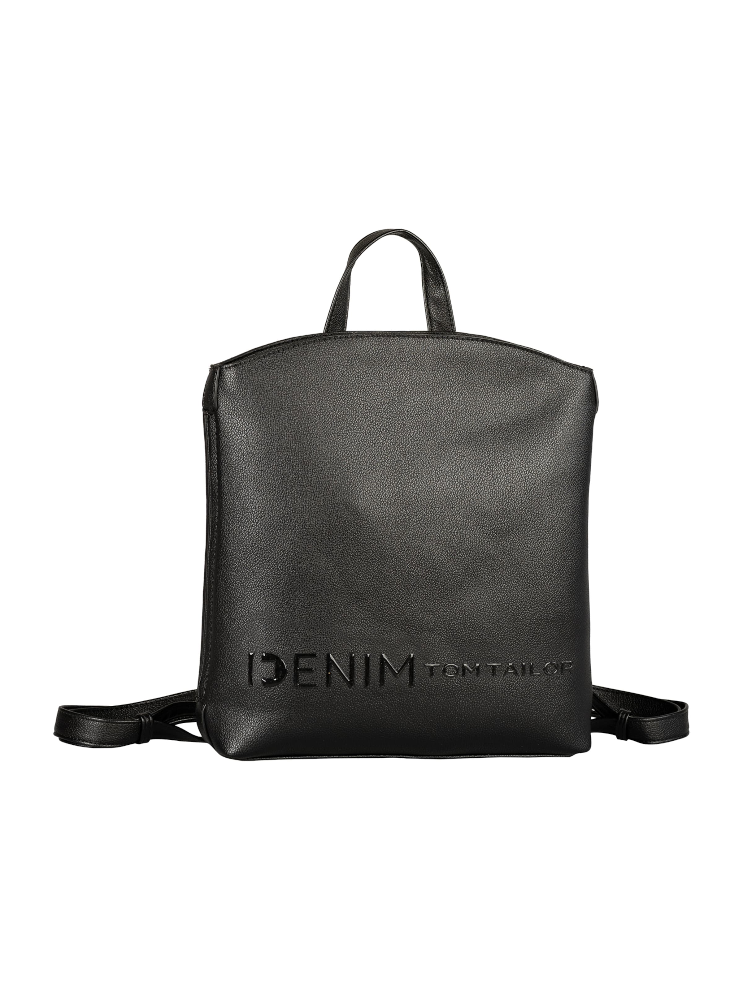 TOM TAILOR DENIM Plecak 'Zephyra' w kolorze czarny: przód