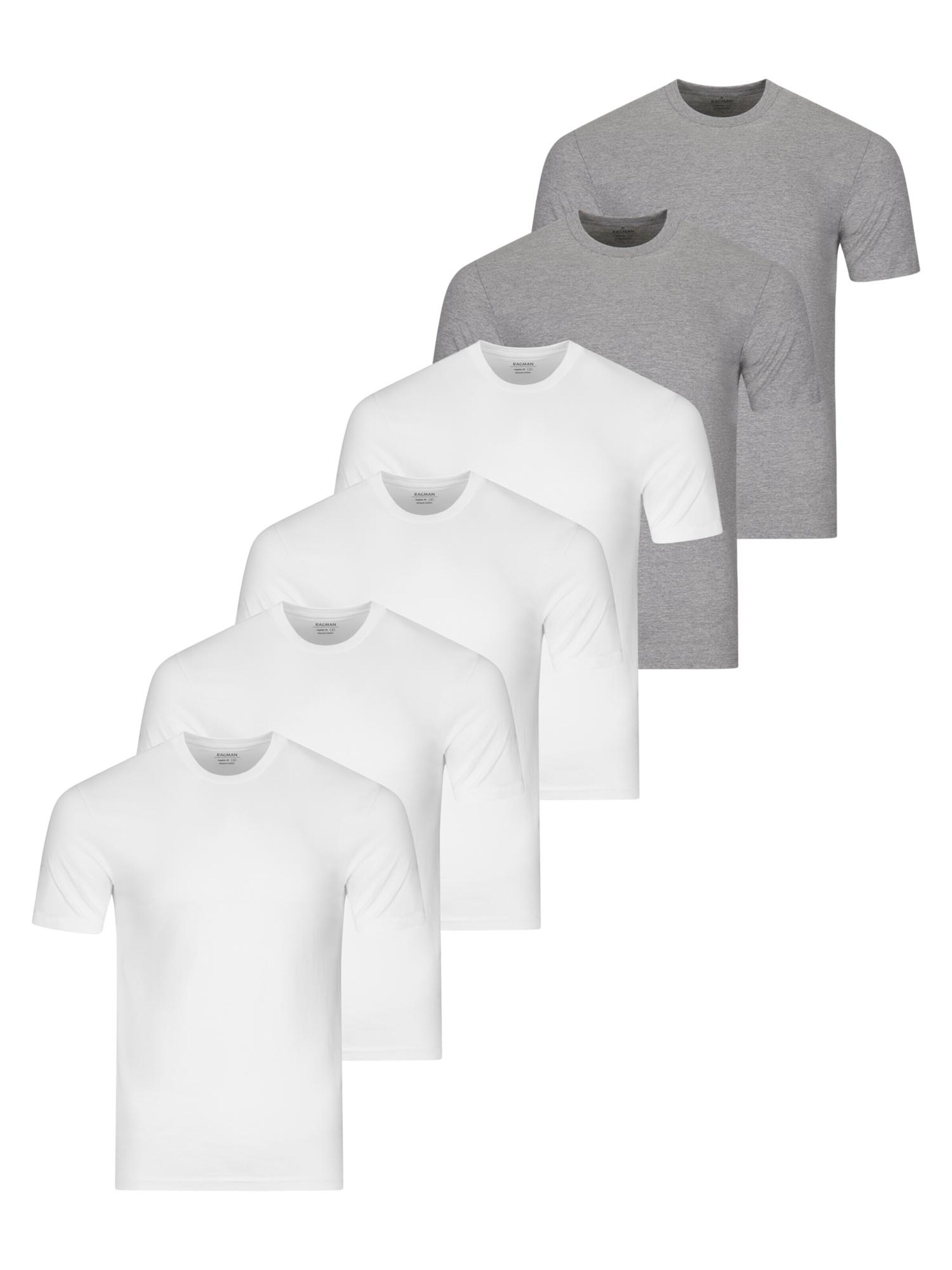 Ragman Undershirt 'Basic' in Silver: front