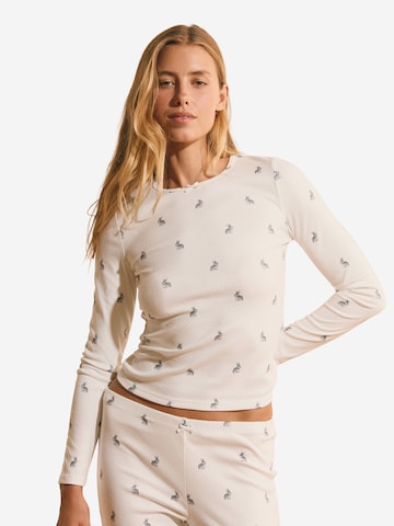 ETAM Slaapshirt 'Basyle' in Beige: voorkant