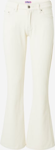 EdiktedFlared/zvonoliki kroj Traperice - bež boja: prednji dio