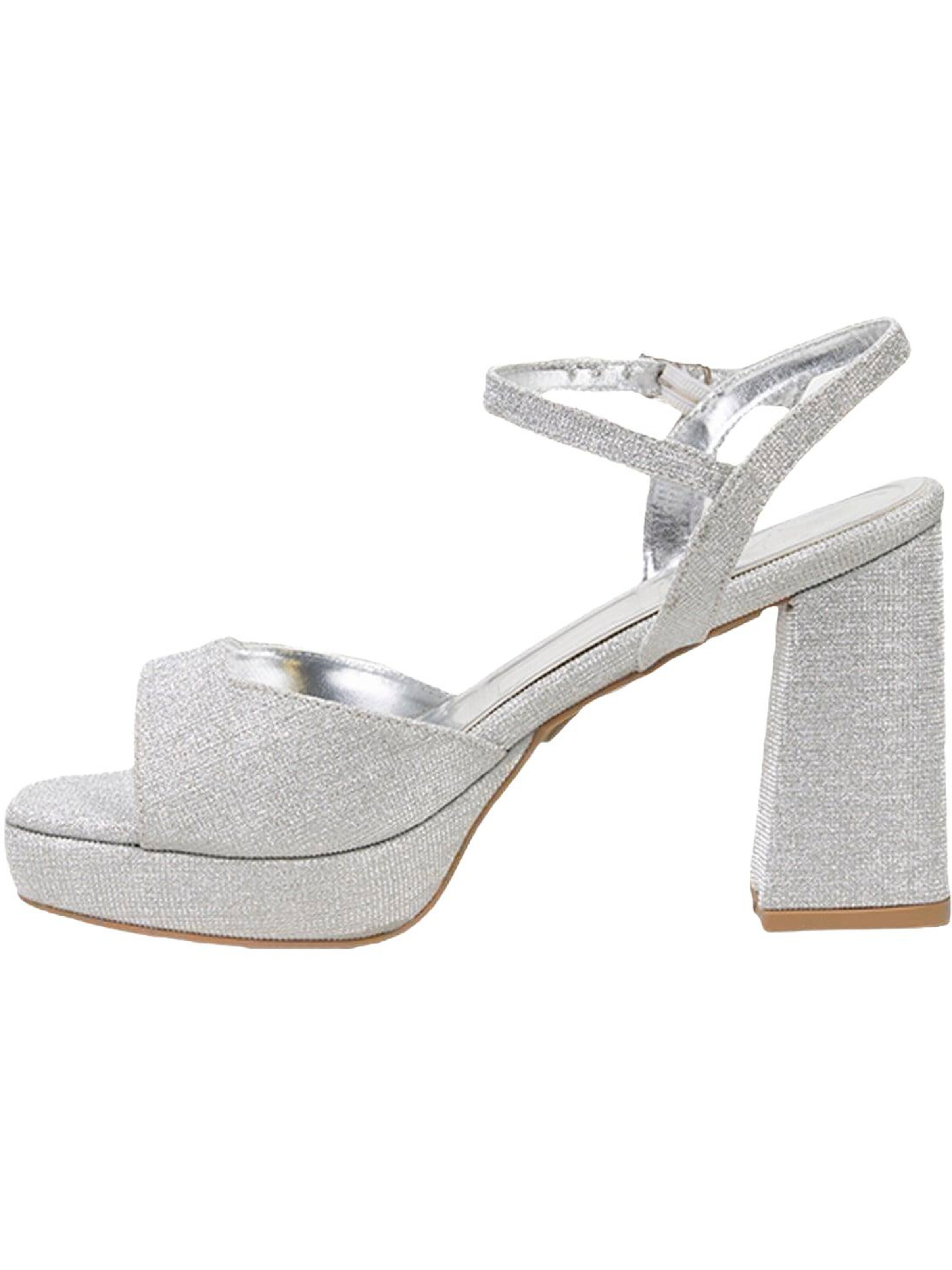 Desa Sandalen met riem 'Pumps' in Zilver: voorkant