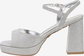 Desa Sandalen met riem 'Pumps' in Zilver: voorkant