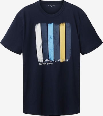 T-Shirt TOM TAILOR en bleu : devant