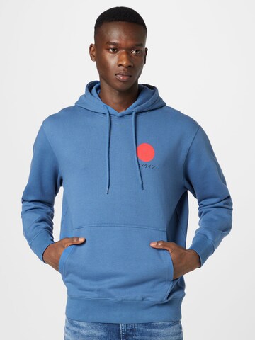 EDWIN Sweatshirt 'Japanese Sun' in Blue: front