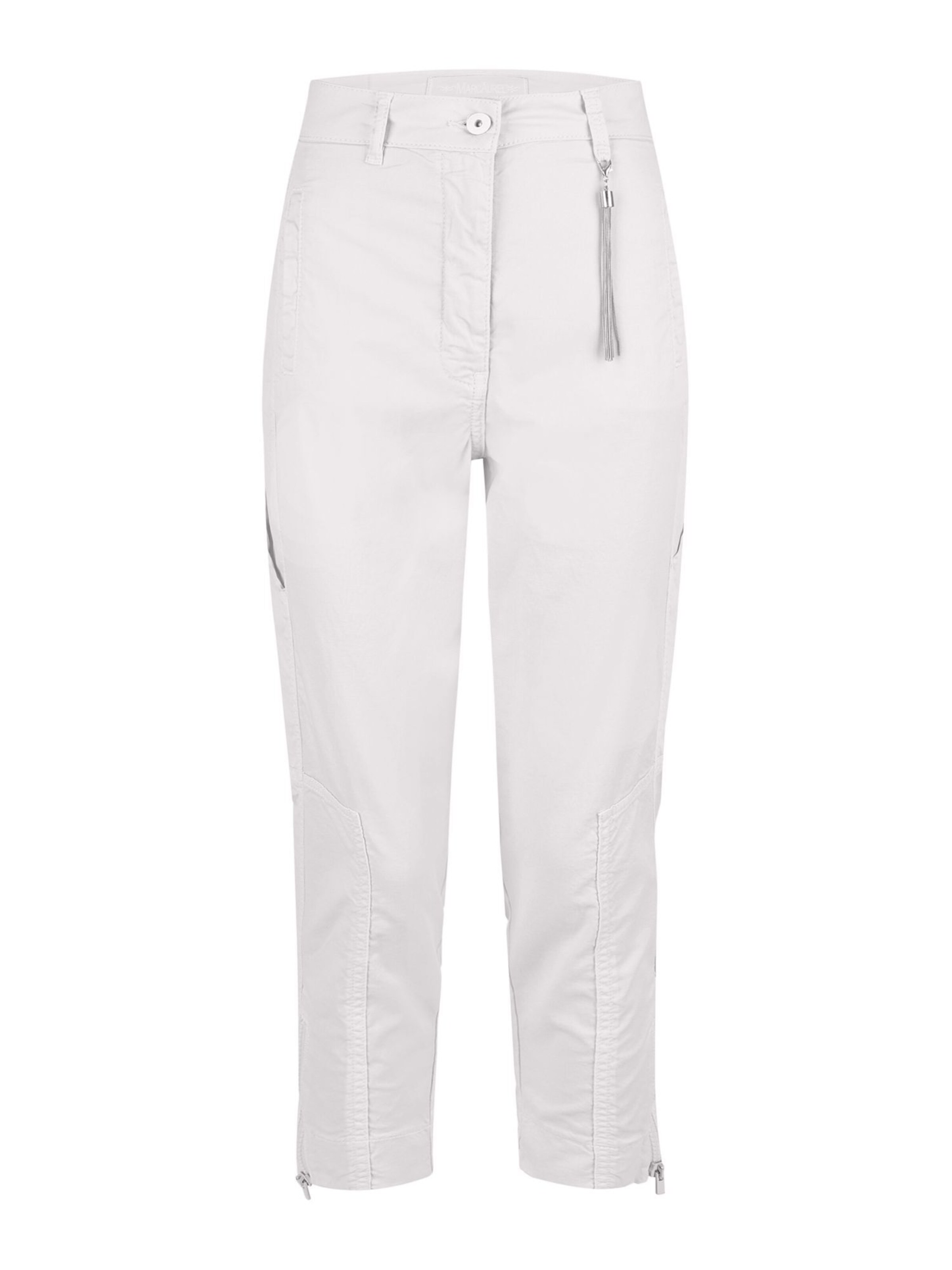 MARC AUREL Slimfit Cargohose in Weiß: Vorderseite