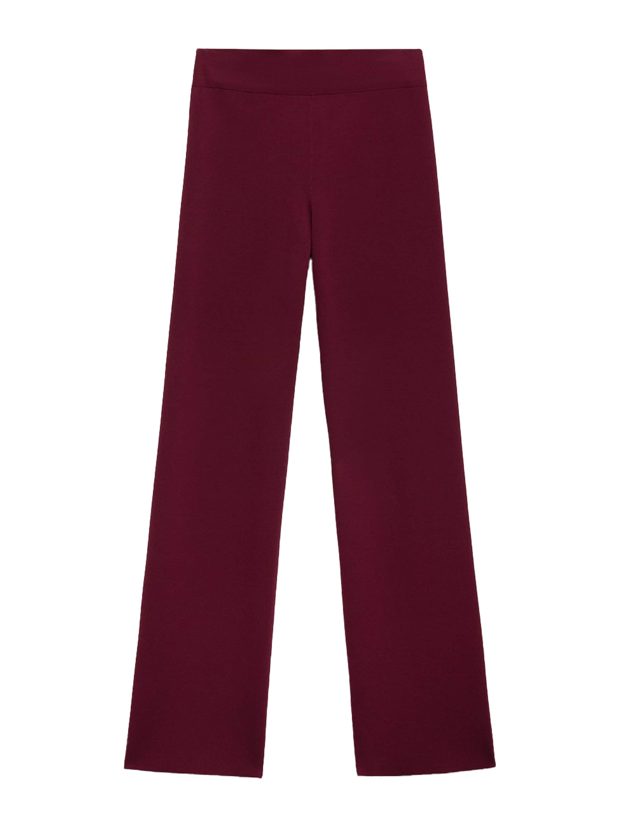 Pantaloni 'Yolando' de la MANGO pe roșu: față