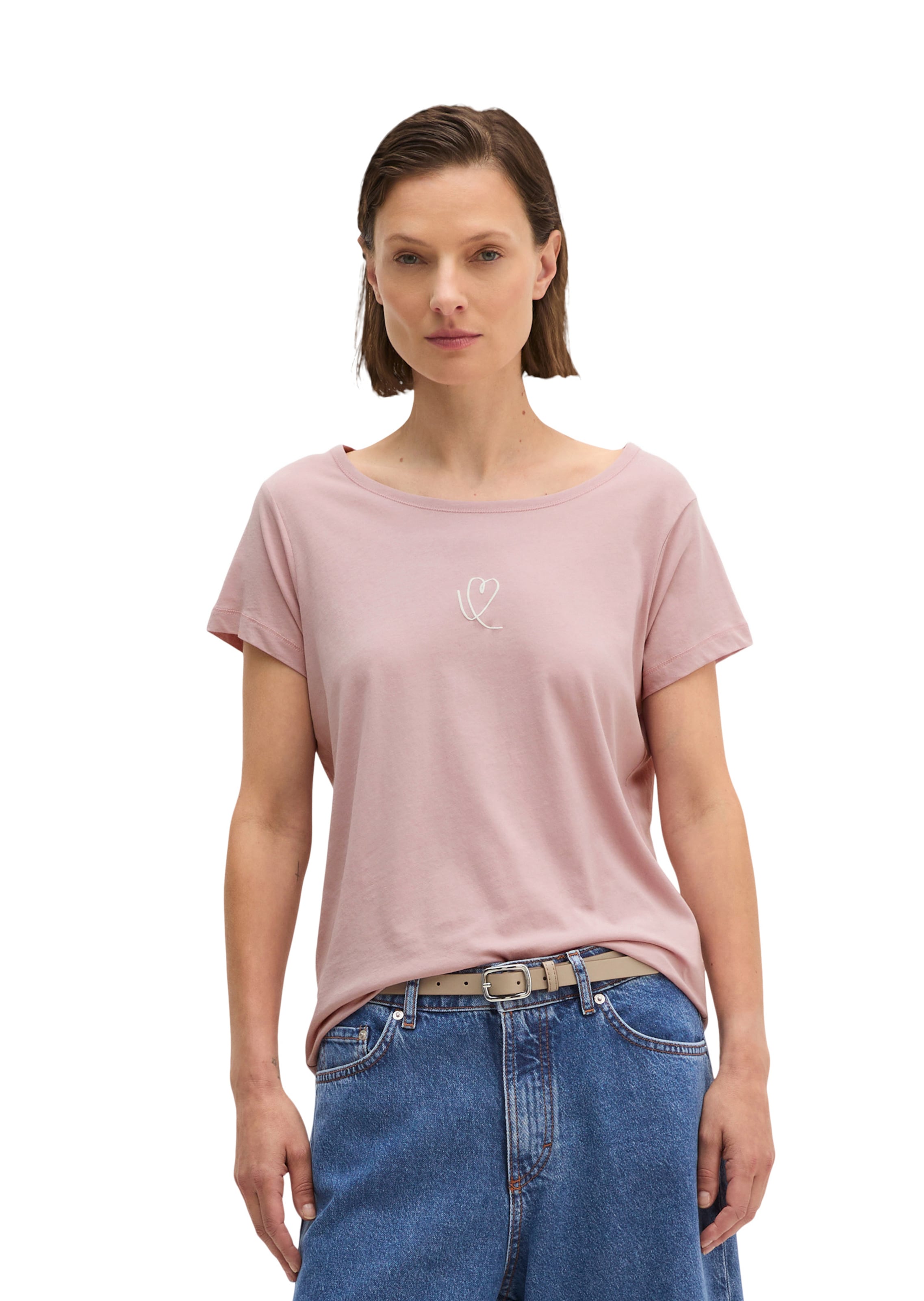 Marc O'Polo Shirt in Roze: voorkant