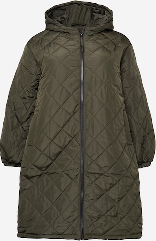 Dorothy Perkins Curve Between-Seasons Coat in Green: front