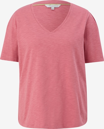 T-shirt TRIANGLE en rose : devant