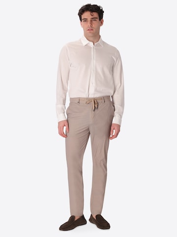 Distretto12 - regular Pantalón plisado 'T. SEQUOIA' en beige
