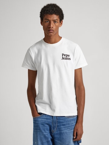Pepe Jeans Тениска 'KODY' в бяло: отпред