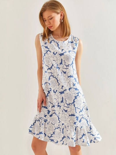 Bianco Lucci Vestido de verão em navy / branco, Vista do artigo