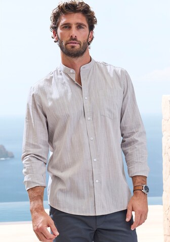 H.I.S Regular fit Srajca | siva barva: sprednja stran