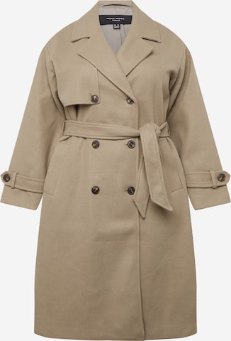 Vero Moda Curve Between-Seasons Coat 'FORTUNE' in Green: front