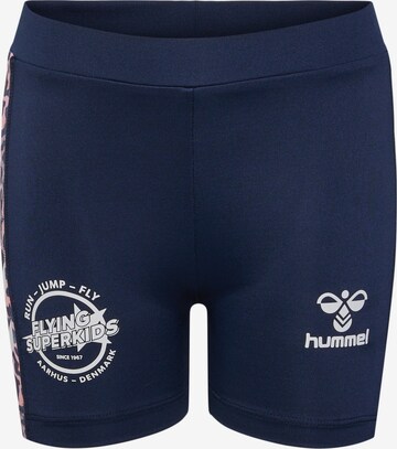 Coupe slim Pantalon de sport 'FSK JOY' Hummel en bleu : devant