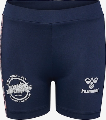 Hummel Slimfit Sportbroek 'FSK JOY' in Blauw: voorkant