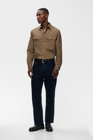 Matinique - Regular Fit Camisa em castanho