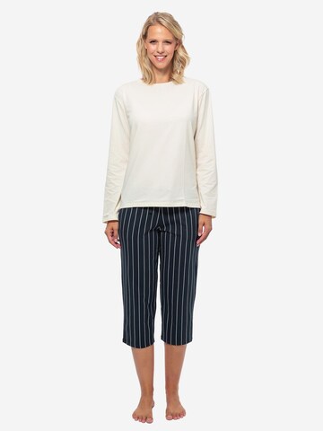 SCHIESSER Pyjama 'Organic Cotton' in Gemengde kleuren: voorkant