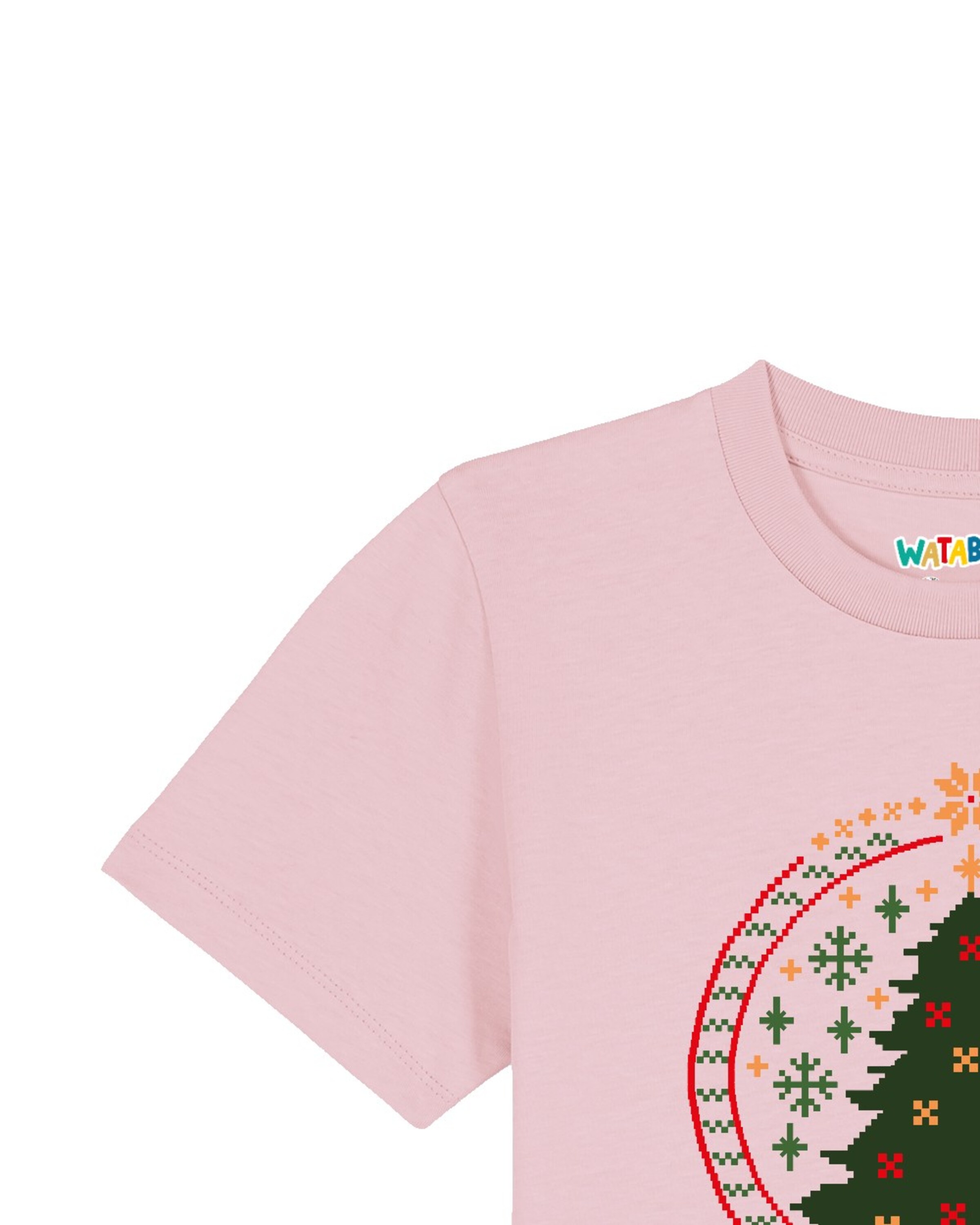 watabout.kids Shirt ' Weihnachtszeit ' in Roze