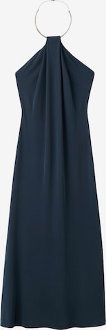 MANGO Knitted dress in Blue: front