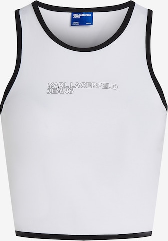 Top di KARL LAGERFELD JEANS in bianco: frontale