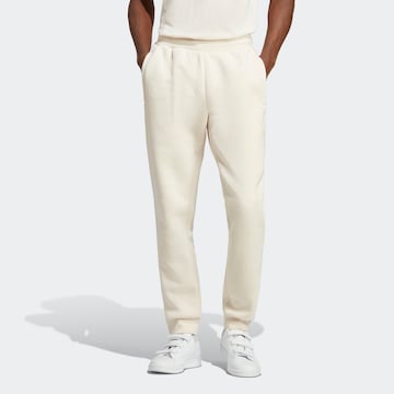 ADIDAS ORIGINALS Tapered Pants 'Trefoil Essentials' in Beige: front