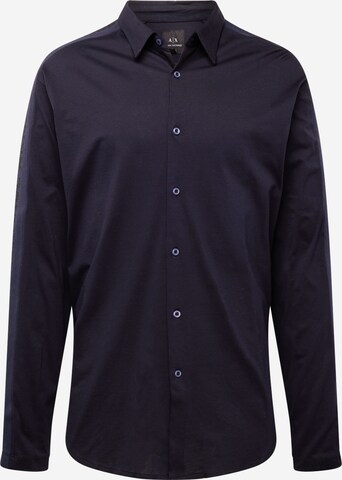 ARMANI EXCHANGE - Ajuste regular Camisa en azul: frente