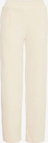 ICHI Regular Pleat-front trousers 'Tamary' in White: front
