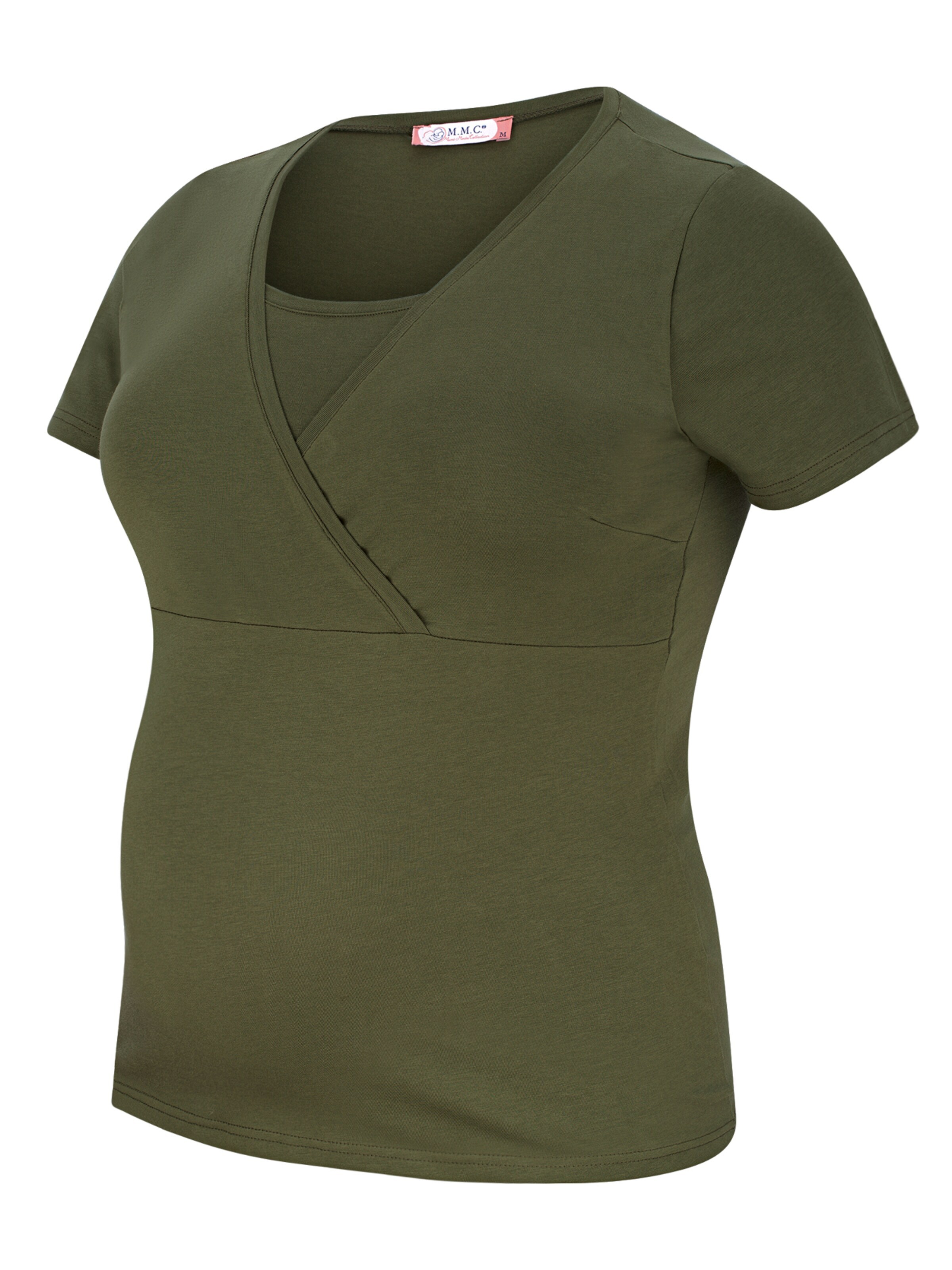 M.M.C. Shirt 'Stillshirt Umstandsmode' in Green