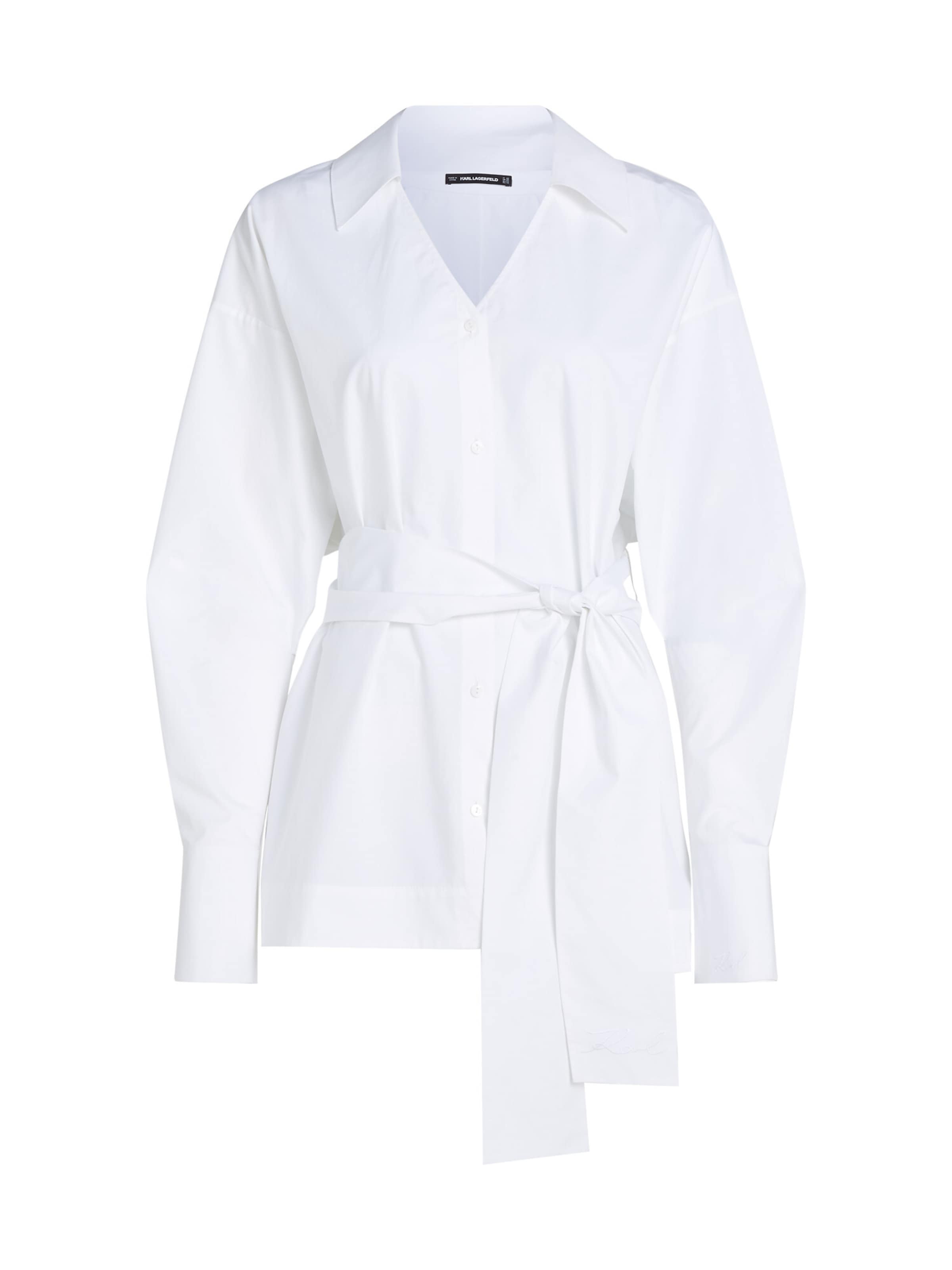 Karl Lagerfeld Bluse in Weiß: Vorderseite