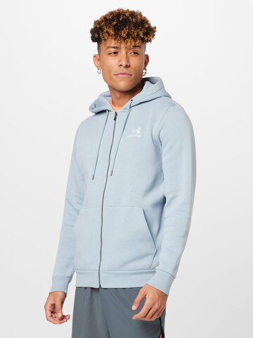 Veste de survêtement 'Essential' UNDER ARMOUR en bleu : devant